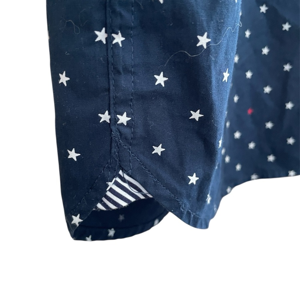 Denim & Flower Freedom Navy and White Stars Short Sleeve ButtonShirt Size‎ XL - Picture 3 of 8